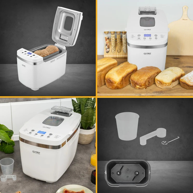 Brotbackautomat 900–1350 g, 14 Programme, Zutatenspender