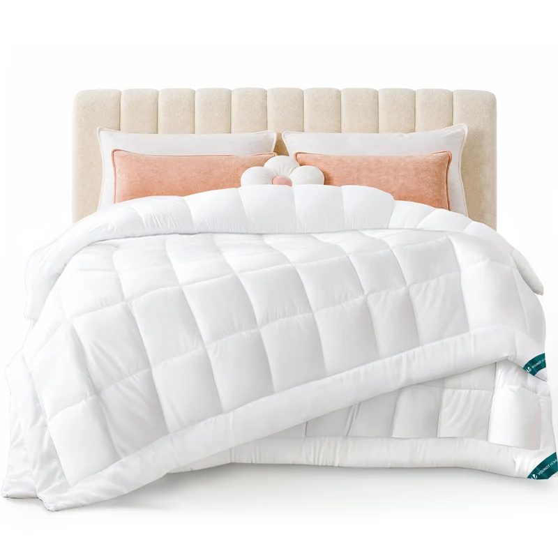 Bettdecke 260x240 cm, 4 Jahreszeiten Winterdecke 2er Set 500GSM