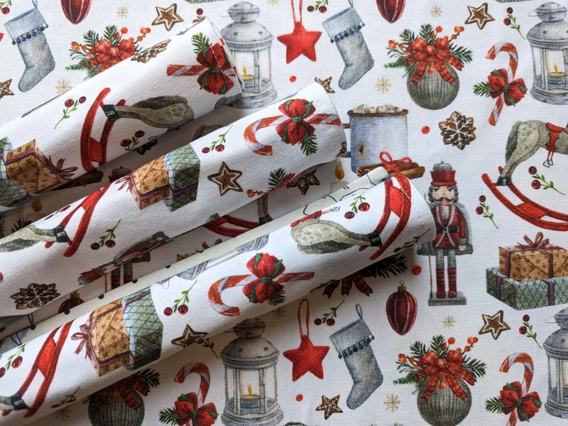 Platzset, Tischset, Unterlage mit Wichtel für Weihnachten und Advent