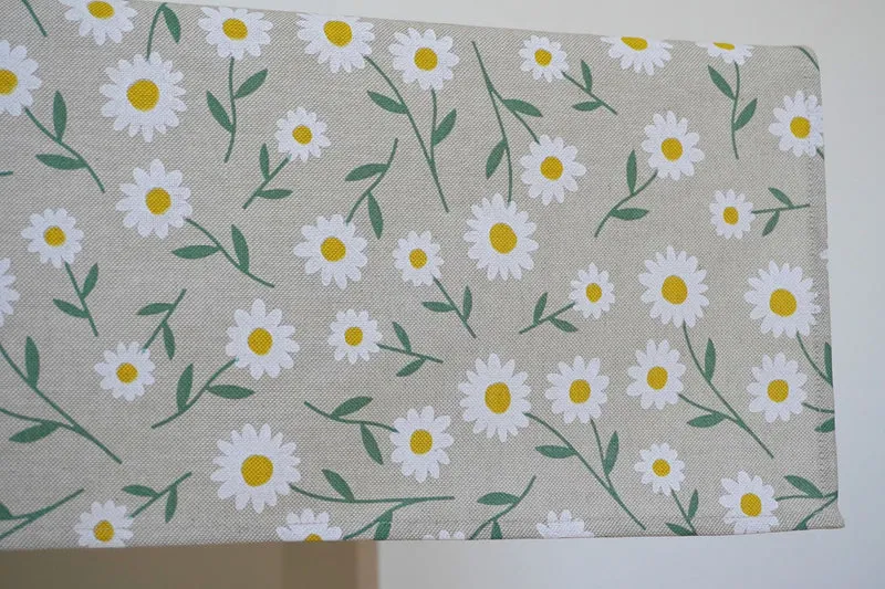 Blumen Tischdecke, Läufer - Gänseblümchen und Margeriten