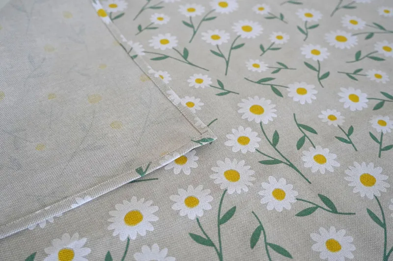 Blumen Tischdecke, Läufer - Gänseblümchen und Margeriten