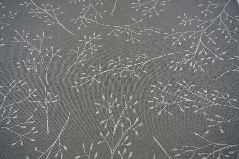 Tischdecke, Läufer - Olivgrün mit Zweigen - für Feiertage