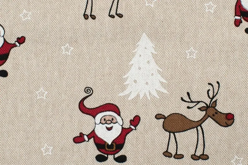 Weihnachtstischdecke, Tischläufer mit Weihnachts- und Wichtelmotiven
