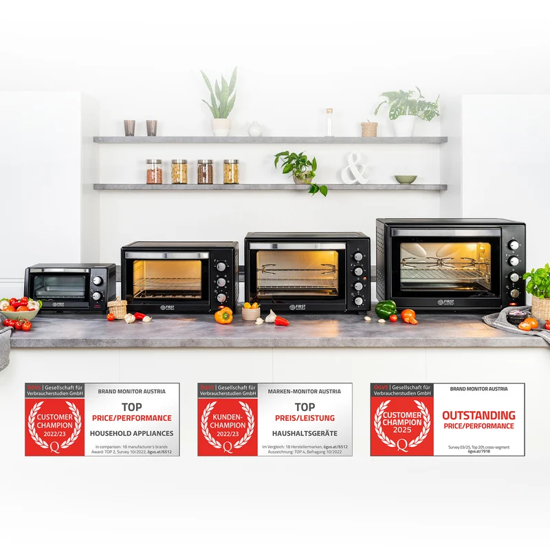 Mini-Backofen 10L, energieeffizient, kompakt
