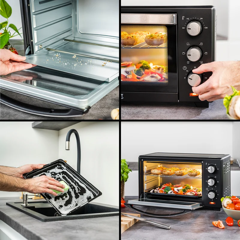 Mini-Backofen 20L, mit Umluft, platzsparend