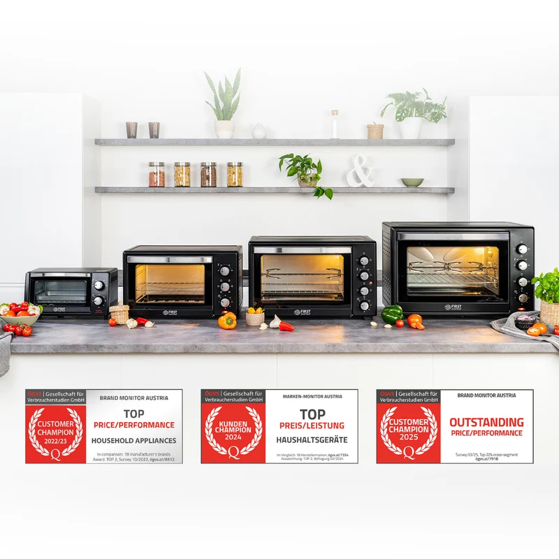 Mini-Backofen 20L, mit Umluft, platzsparend