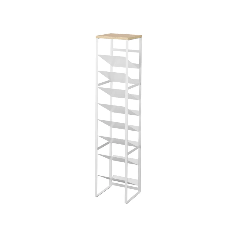 8-Tiered Wood-Top Bottle Rack