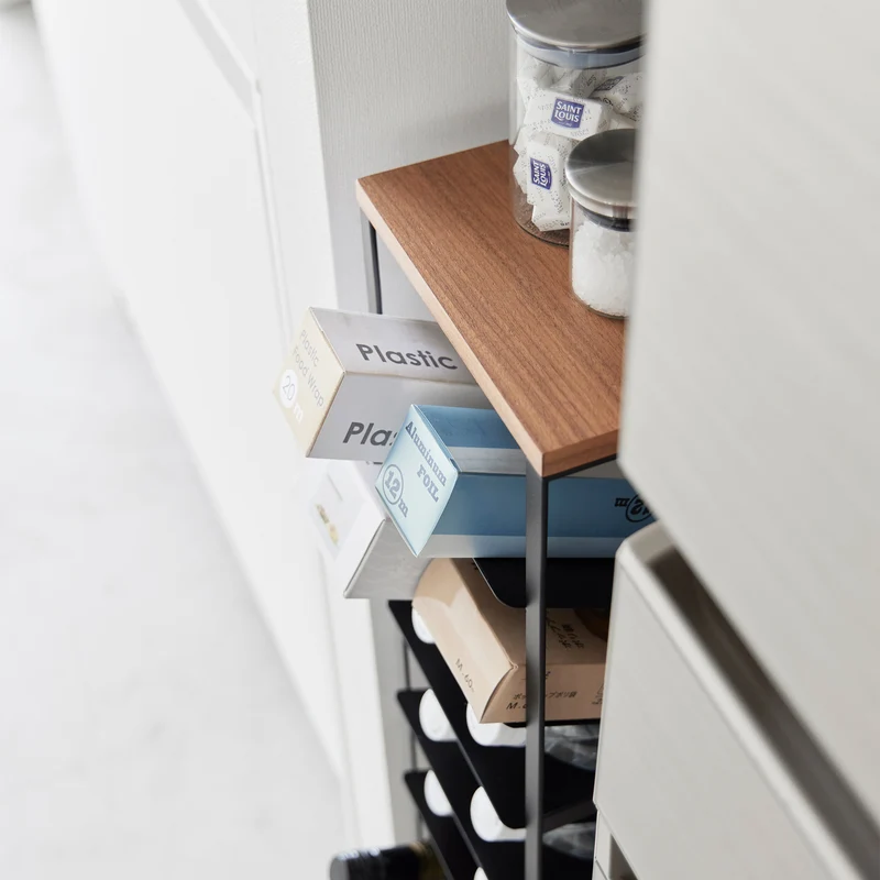 8-Tiered Wood-Top Bottle Rack