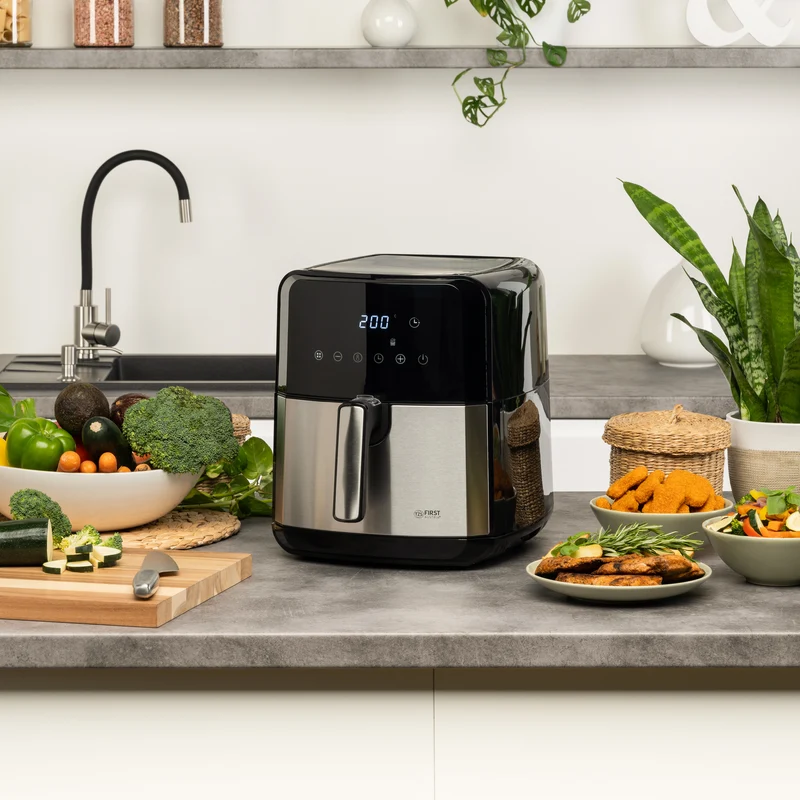 Heißluftfritteuse 5 L, 8 Programme, mit Startverzögerung