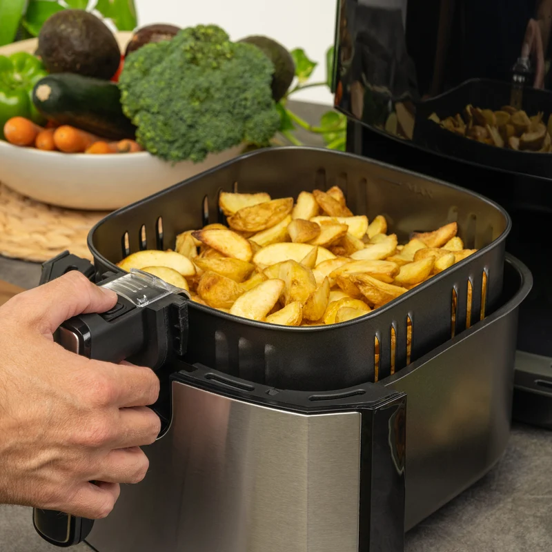 Heißluftfritteuse 5 L, 8 Programme, mit Startverzögerung