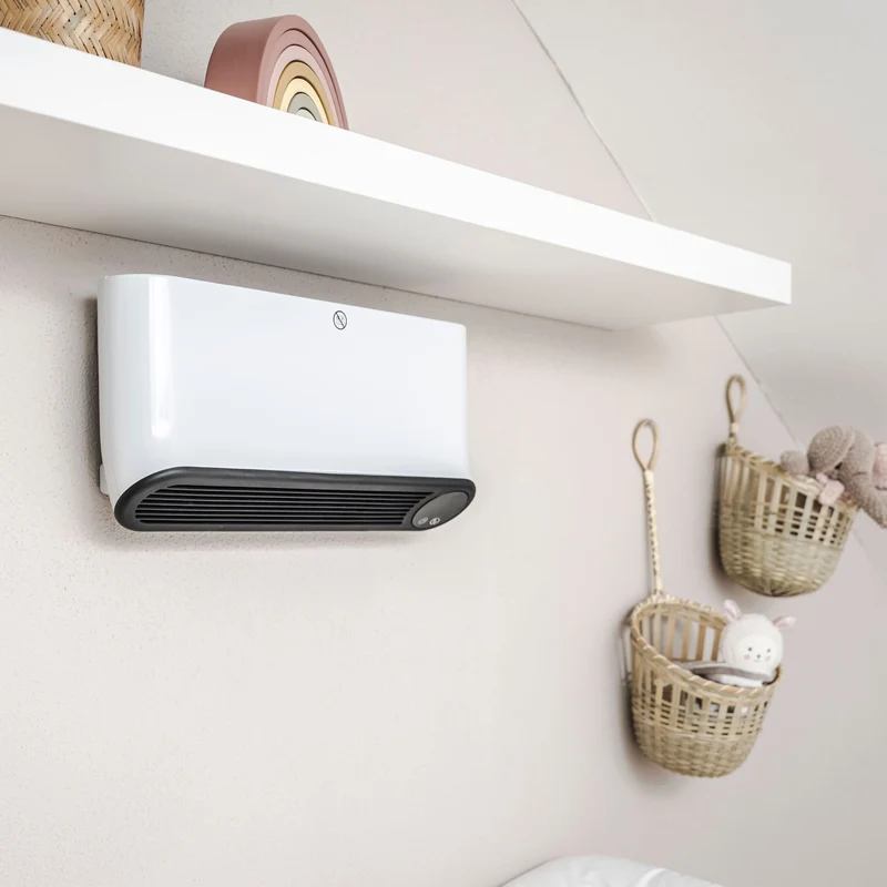 Wandheizlüfter 2000 W, PTC-Keramik, 12-Stunden-Timer