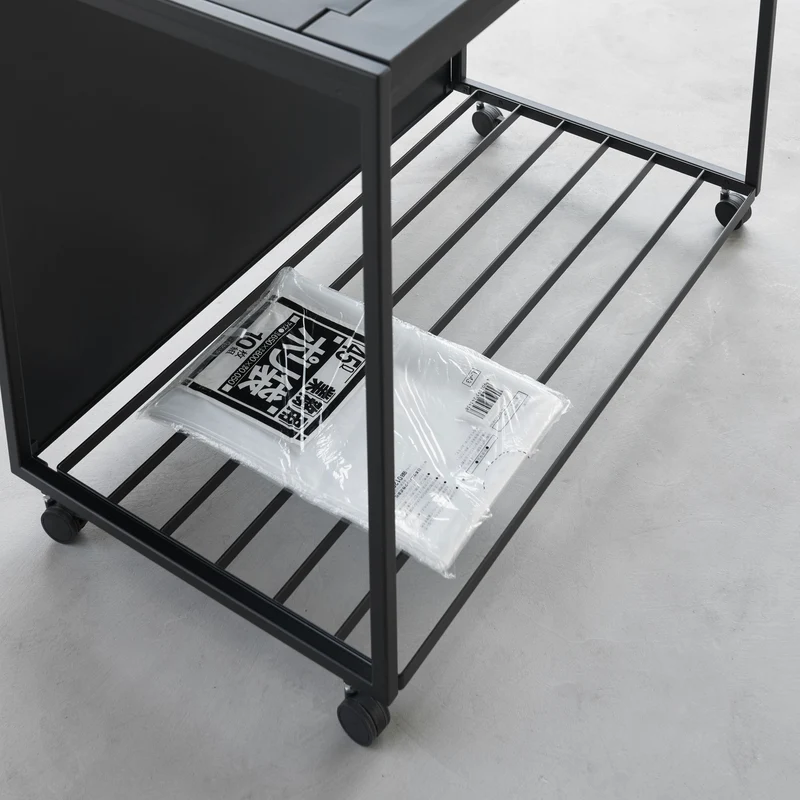3-Compartment Trash Can with Casters