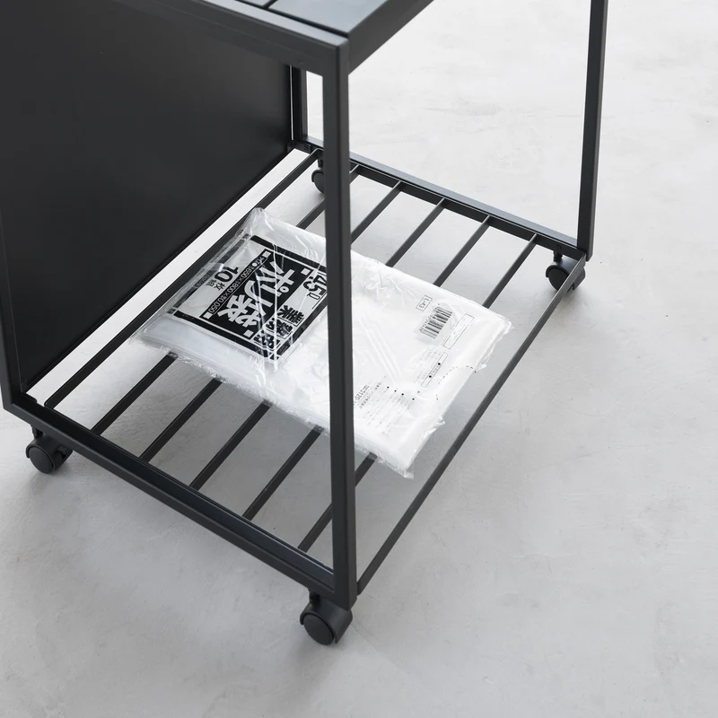 2-Compartment Trash Can with Casters