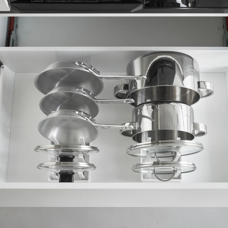 Adjustable Pot Lid & Pan Organizer