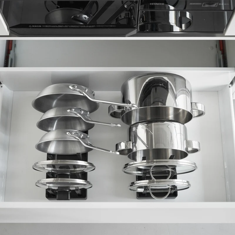 Adjustable Pot Lid & Pan Organizer