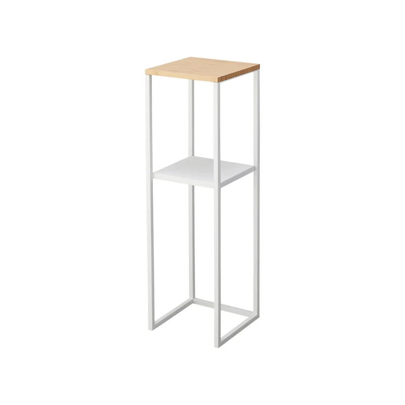 2-Tiered Wood-Top Shelf