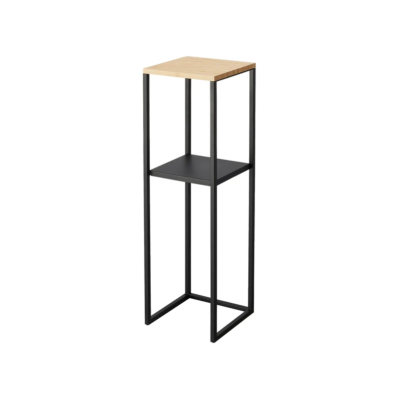 2-Tiered Wood-Top Shelf