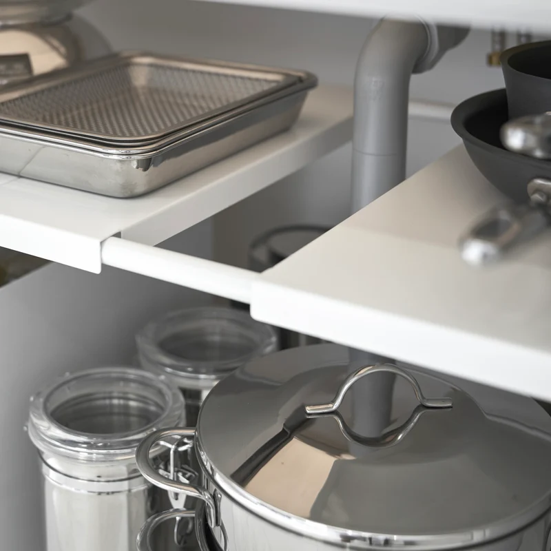 2-Tiered Extendable Under-Sink Organizer