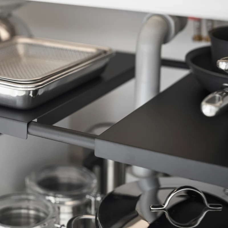 2-Tiered Extendable Under-Sink Organizer