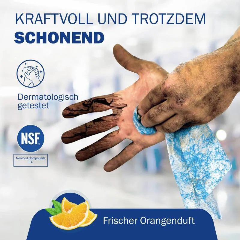 B-Ware Scrubs Handreinigungstuch Reinigungstücher 72 Tücher im Eimer hochwirksam