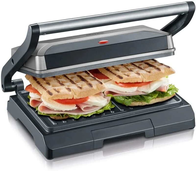 SEVERIN Kontaktgrill 800W Minigrill Sandwichmaker Sandwichgrill elektrisch Grill