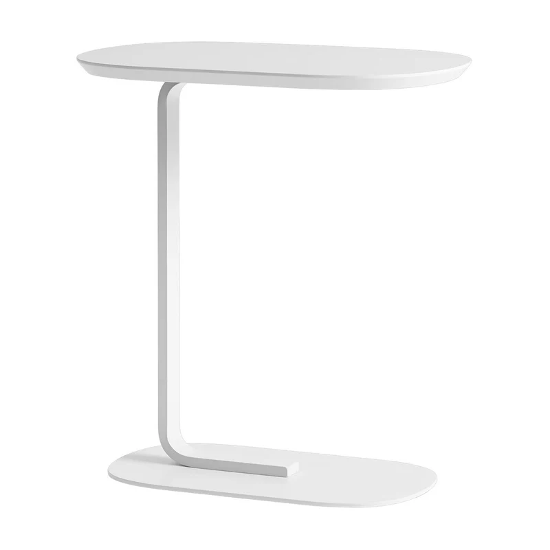B-Ware Muuto Relate Beistelltisch Sofatisch Couchtisch Wohnzimmertisch Tisch weiß Stahl