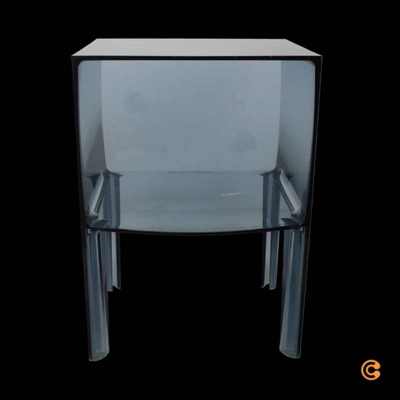 B-Ware Kartell Beistelltisch Nachttisch Tisch Beistelltisch Small Buster puderblau