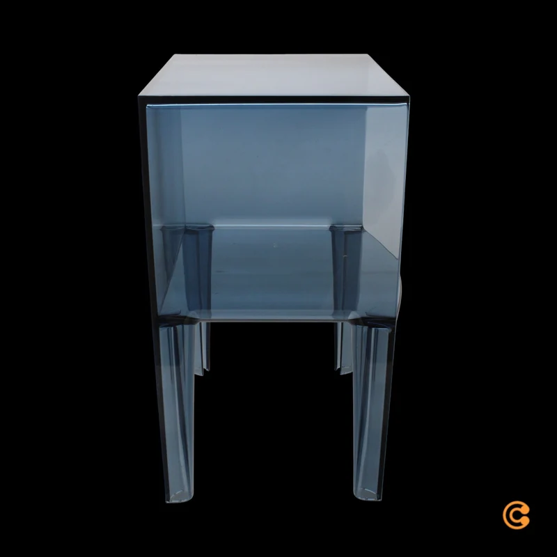 B-Ware Kartell Beistelltisch Nachttisch Tisch Beistelltisch Small Buster puderblau