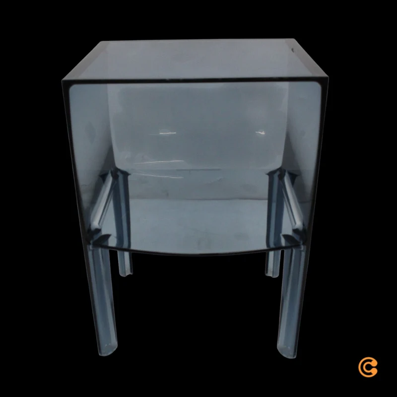 B-Ware Kartell Beistelltisch Nachttisch Tisch Beistelltisch Small Buster puderblau