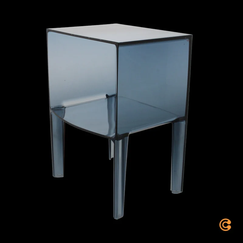 B-Ware Kartell Beistelltisch Nachttisch Tisch Beistelltisch Small Buster puderblau