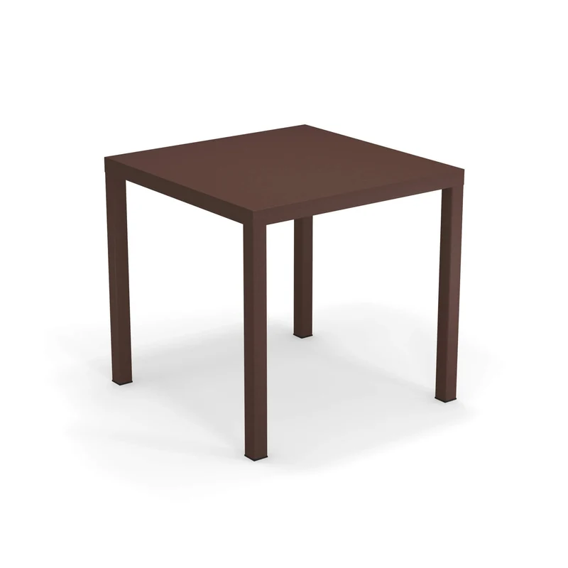 B-Ware Emu Nova Tisch Esstisch Gartenmöbel braun 80x80cm Outdoor stapelbar SIEHE TEXT