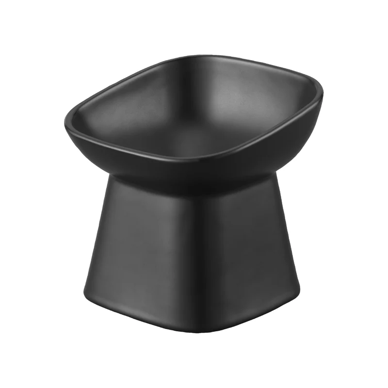 Angled Ceramic Pet Food Bowl