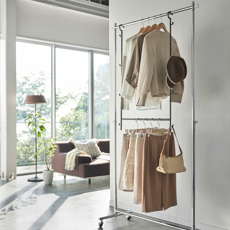 2-Tiered Extendable Closet Rack