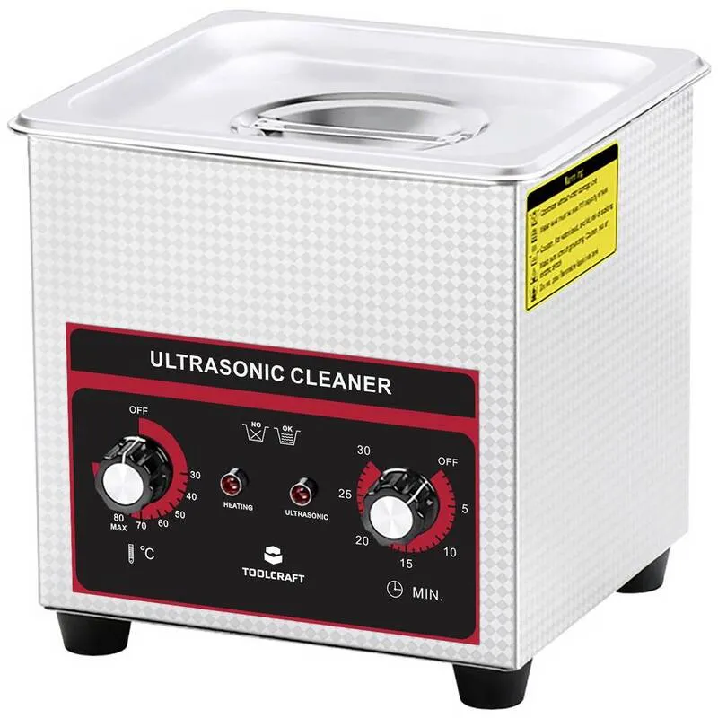 B-Ware Toolcraft Ultraschallreiniger USC-130 Reinigungsgerät Schmuck Werkstatt Heizung