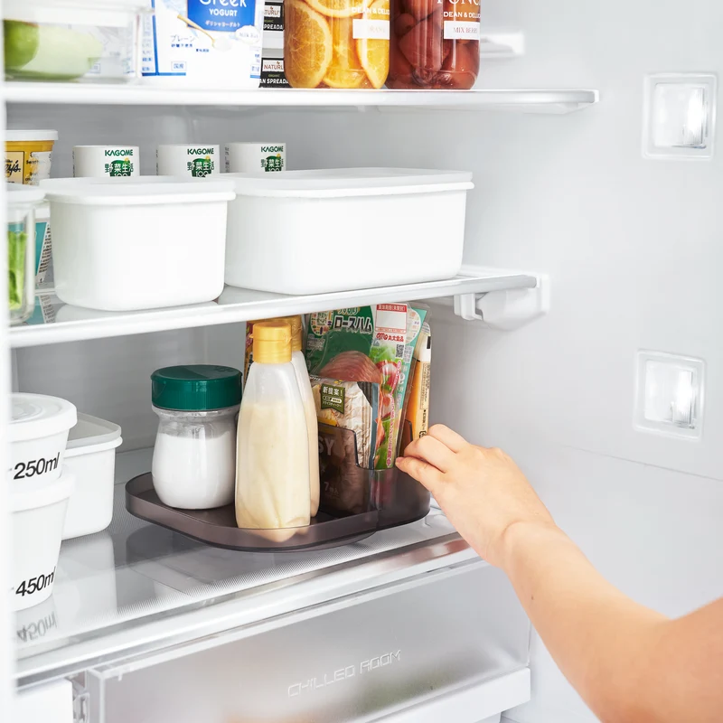 Slim Rotating Storage Tray with Compartments