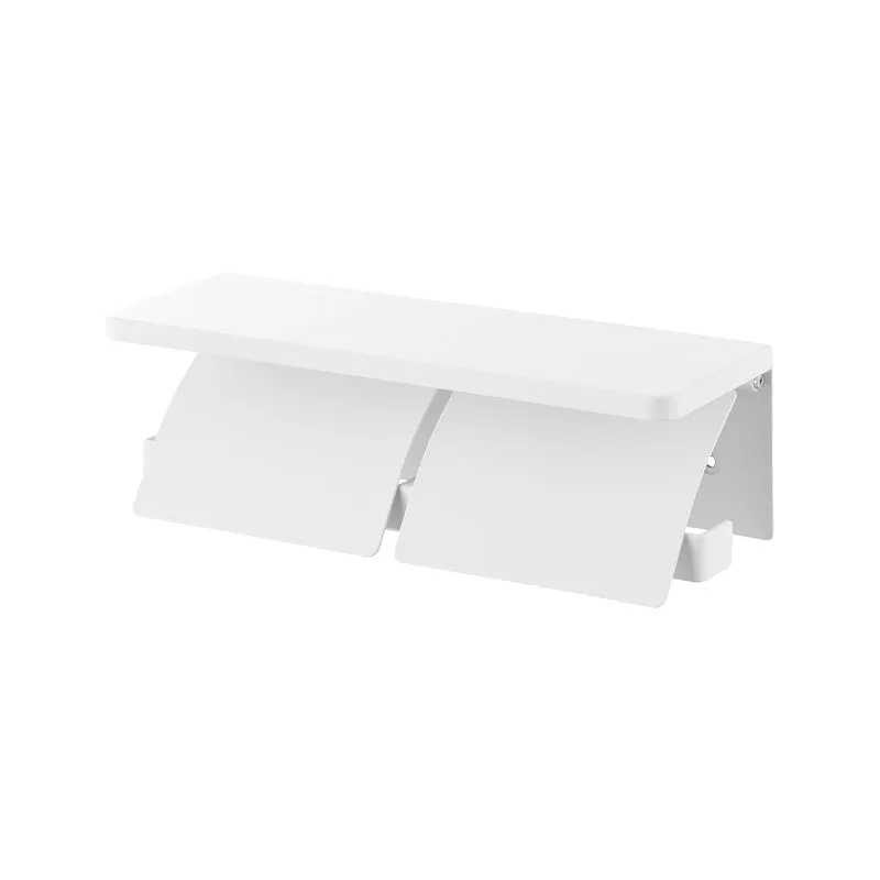Wall-Mounted Double Toilet Paper Holder
