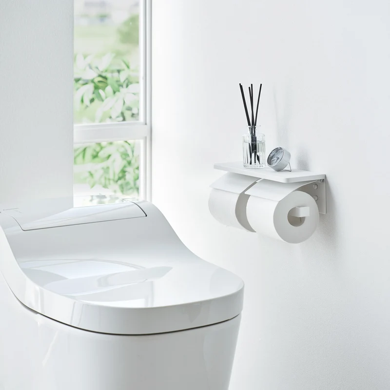 Wall-Mounted Double Toilet Paper Holder