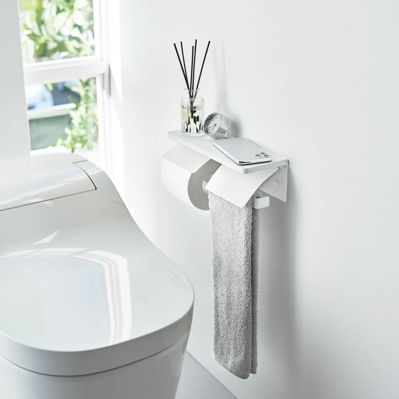 Wall-Mounted Double Toilet Paper Holder