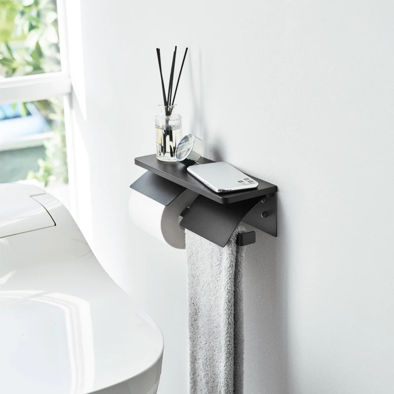 Wall-Mounted Double Toilet Paper Holder