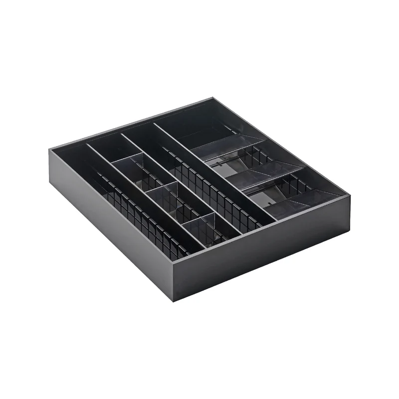 Extendable Cutlery Tray with Angled Compartments