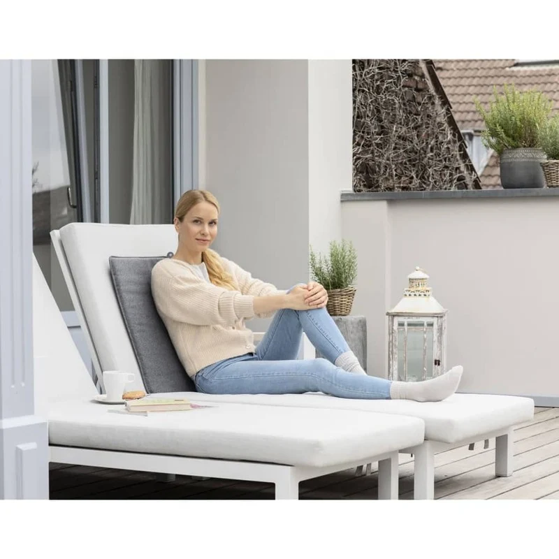 B-Ware Medisana Outdoor Sitzkissen Heizkissen kabellos OL 750 Garten Terrasse 50x40 cm