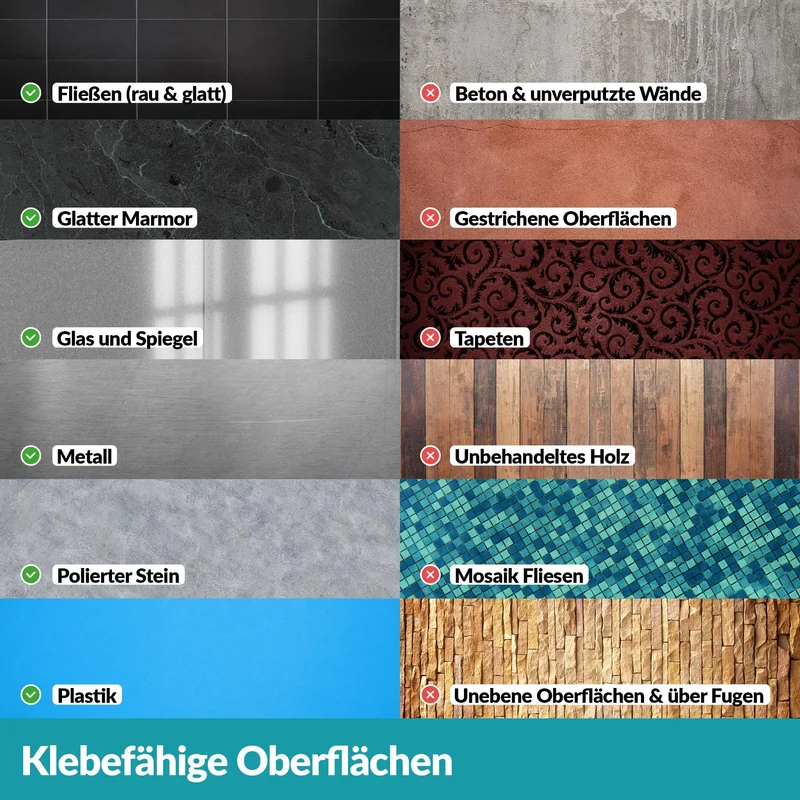 9x B-Ware WEISSENSTEIN Aufhänger Handtuchhaken Schwarz Edelstahl selbstklebend 9 STÜCK