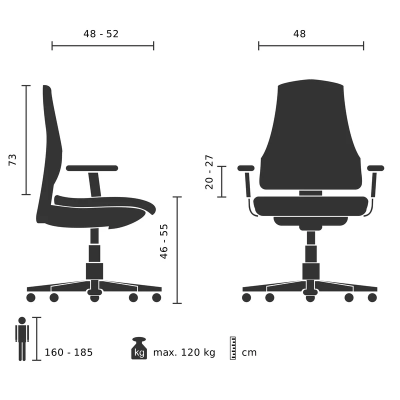 B-Ware hjh OFFICE Drehstuhl Bürostuhl Schreibtischstuhl AZURRO WHITE Netzstoff grau