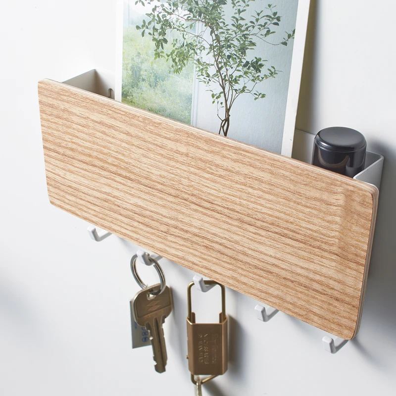 Magnetic Key Hooks with Tray
