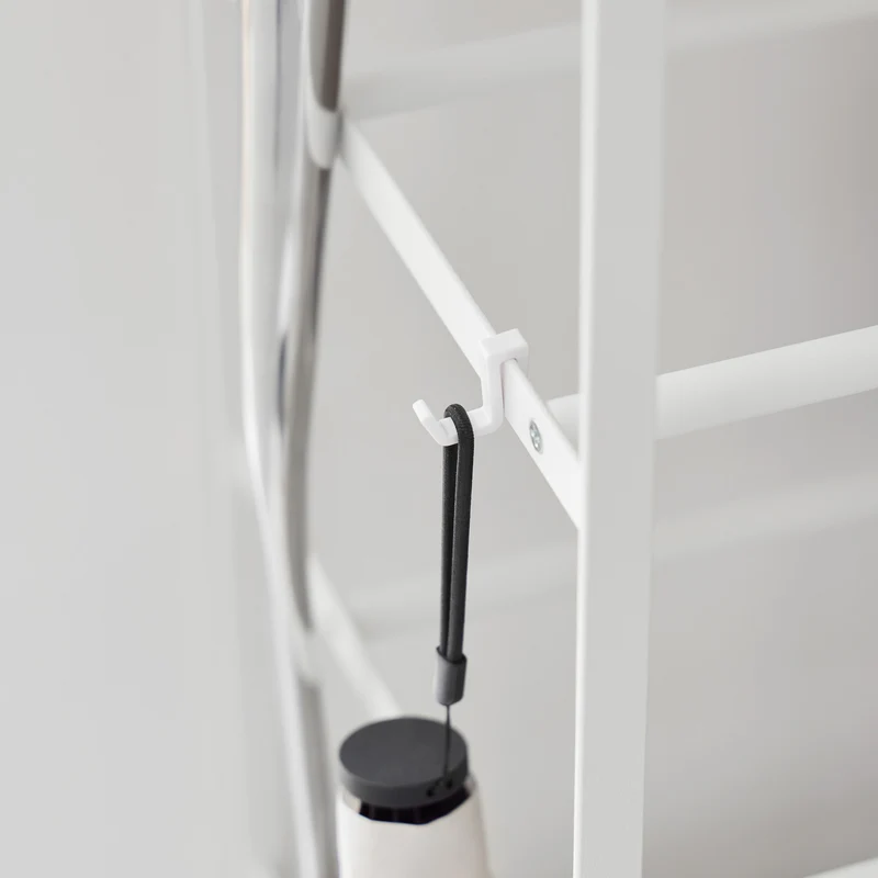 5-Tiered Wood-Top Shoe Rack with Casters
