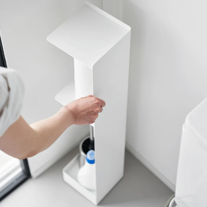 Slim Toilet Paper Stocker with Casters