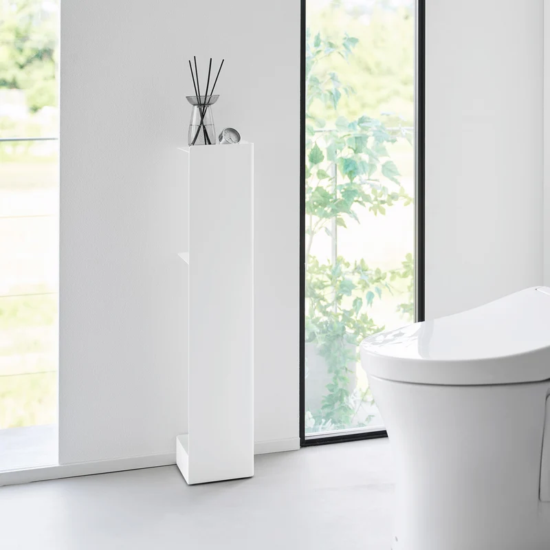 Slim Toilet Paper Stocker with Casters