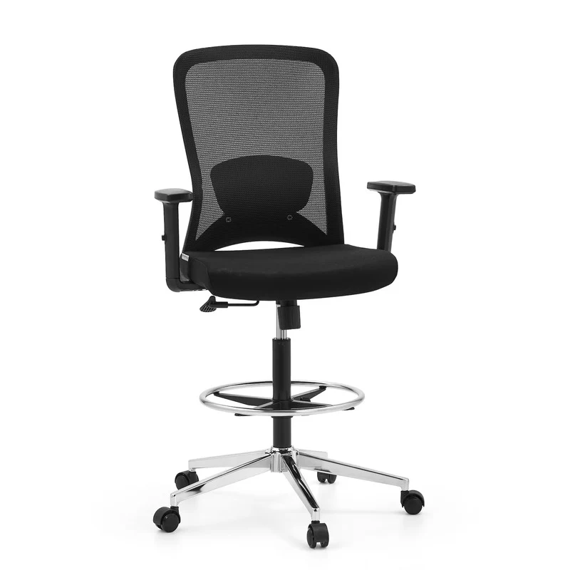 B-Ware hjh OFFICE Arbeitsstuhl Drehstuhl Counterstuhl höhenverstellbar Netzstoff