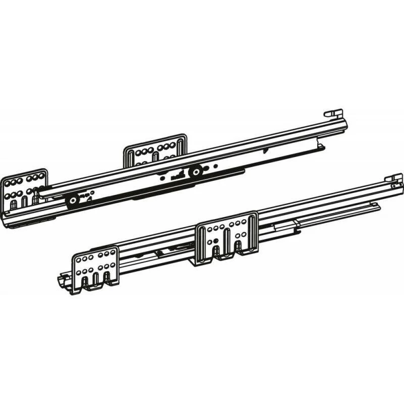 6x B-Ware HETTICH Unterflur-Vollauszug Actro mit Silent System 500mm links rechts Stahl