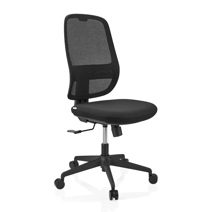 B-Ware hjh OFFICE Bürostuhl Drehstuhl Minoro B Netzstoff Schwarz Synchronmechanik Stuhl